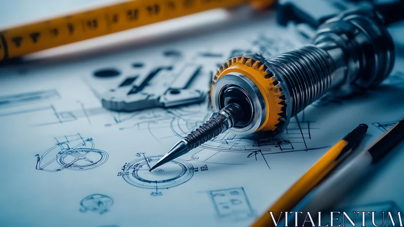 Engineering Dreams Sketched: Screwdrivers Meet Blueprint.
