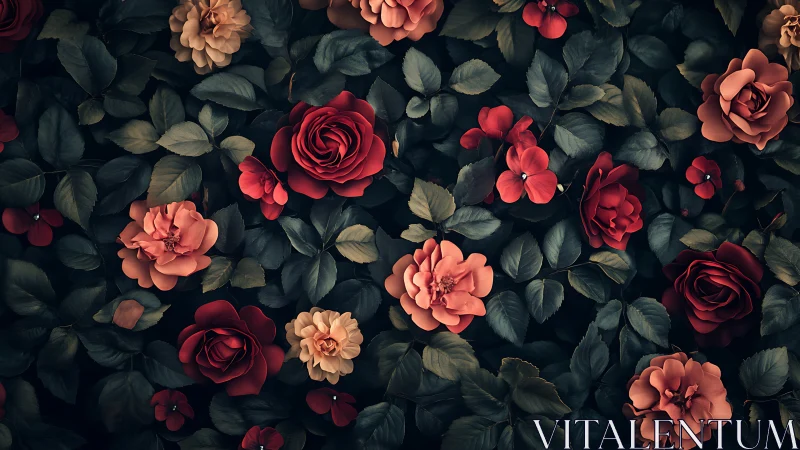 Layered Rose Garden Study: Chromatic Depth Analysis.