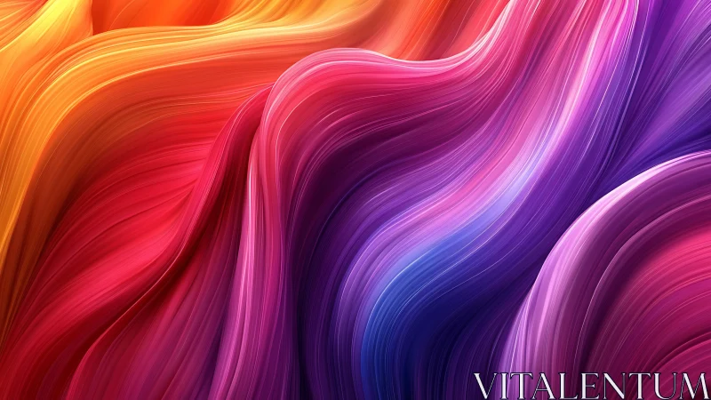 Radiant chromatic waves in flowing digital abstraction.