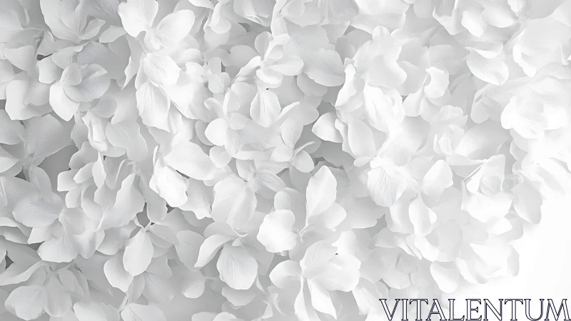 White flower petals with textured surface detail and depth layering.