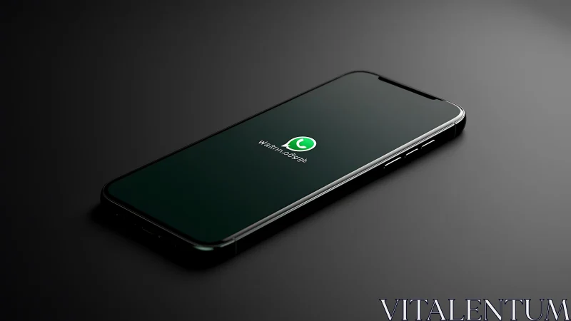 Smartphone Displaying WhatsApp Launch Interface.