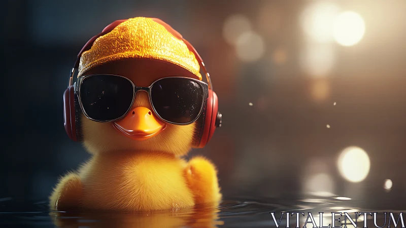 Cool Duckling in Yellow and Gold Vibes.
