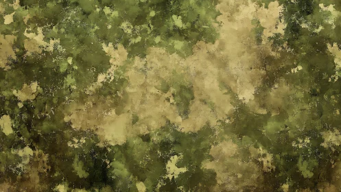 Green and beige abstract textured pattern background study.