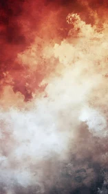 Atmospheric cloud gradient merges warm and cool tonal fields