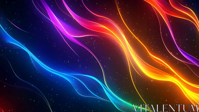 Spectral light filaments in fluid multichromatic motion field.