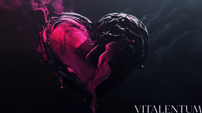 Luminous Heart Rising: A Dance of Passion.