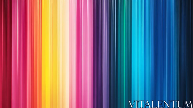 Radiant vertical rainbow stripes gently glow across the frame