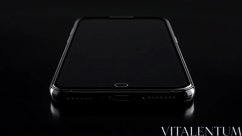 Premium Smartphone Display Against Dark Background