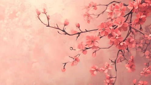 Cherry Blossoms in Soft Blush: A Spring Meditation.