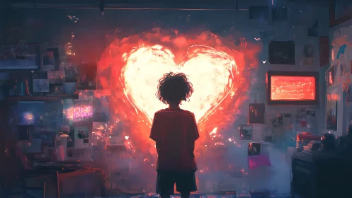 Luminous Heart: A Soul's Silent Conversation.