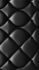 Midnight quilt of glossy leather diamonds in hushful order.