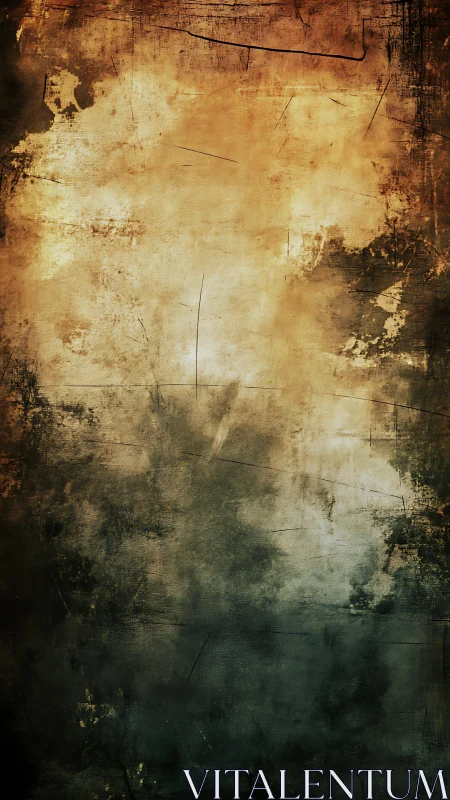 Textured grunge surface with layered patina and vertical tonal gradient