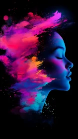 Dream-bright portrait where color and quiet collide.