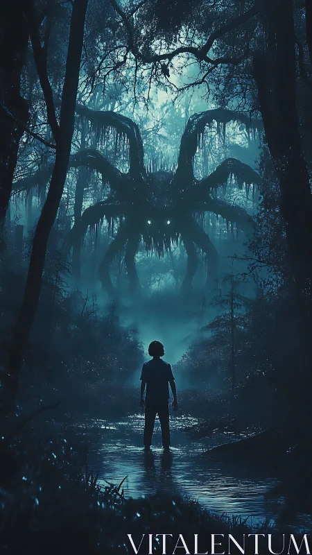 Moonlit swamp keeps a child staring down an ancient nightmare