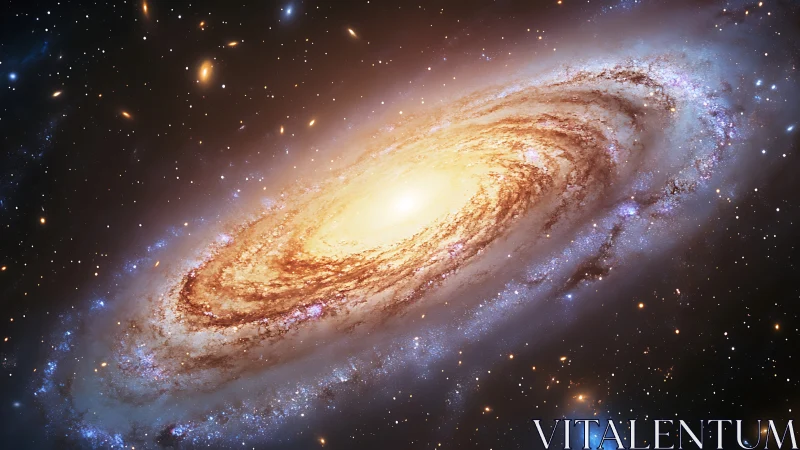 Starforge Spiral Galaxy swirling in molten cosmic gold.