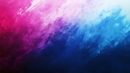Diagonal gradient brush strokes merge pink into deep blue