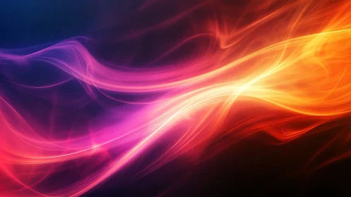 Luminous Chromatic Flux: Neon Wave Topology with Gradient Harmonic Distortion