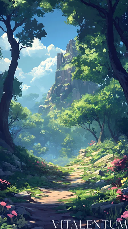 Sky-Tower Dreams Bloom Between Ancient Forest Guardians