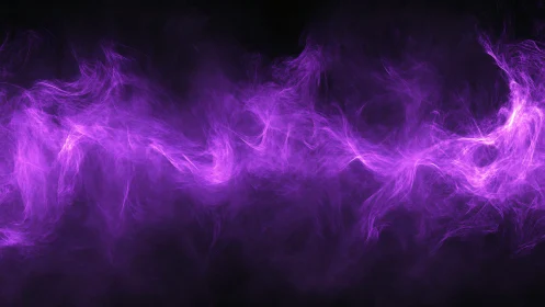 Violet plasma stream swirling through black negative space.
