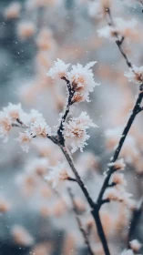 Frost-Encrusted Botanical Structures: Crystalline Winter Formations.