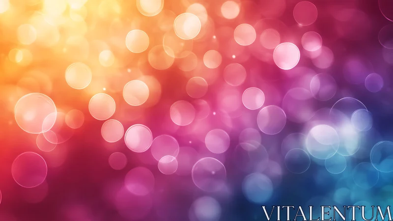 Vibrant bokeh light background with colorful gradient effects.