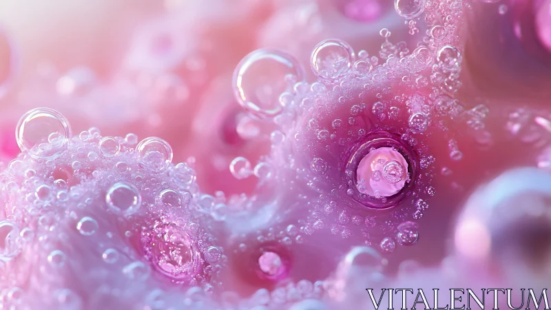 Cotton candy cosmos of dreaming pink bubble galaxies.