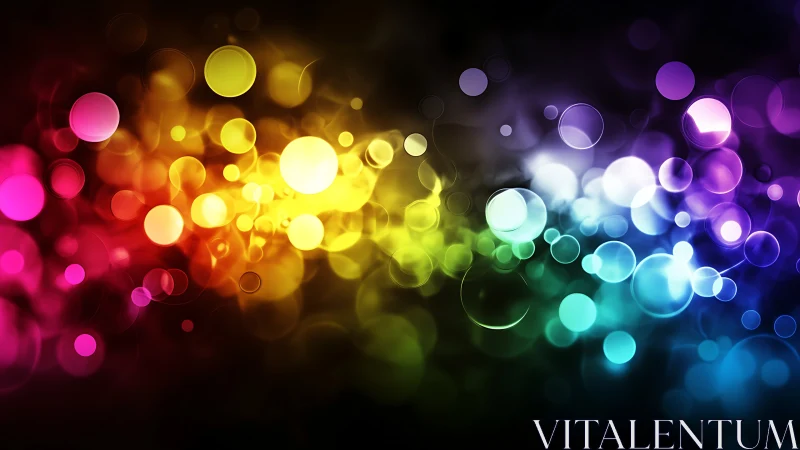 Spectral bokeh field with high-saturation chromatic diffusion.