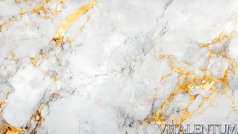 White marble slab with gold veining rendered in photoreal detail