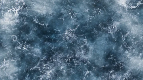 Stormy indigo marble texture with frosted crystalline veining.