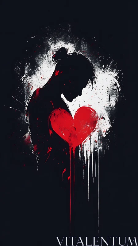 Love's Silhouette Burns in Explosive Emotion.