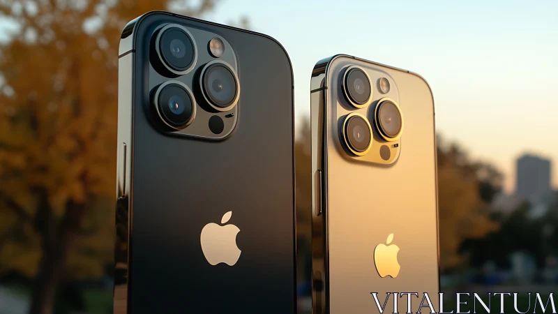 iPhone 13 Pro Models: Black and Gold Display.