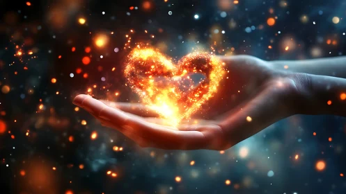 Holding Light: A Heart Glows in Your Hands.