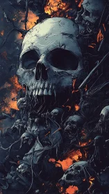 Skullstorm Rising in Ember-Torn Shadows of the Abyss.