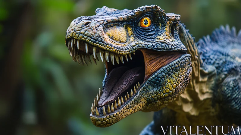 Jaw-sprung raptor roars into razor-sharp prehistoric close-up