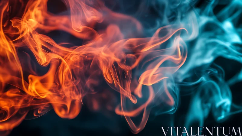 Red and Blue Flames Meet in Dynamic Contrast
