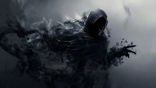 Whispering Wraith In Stormborn Smoke And Midnight Shards.