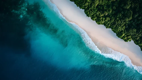 Coastal Symphony: Where Emerald Waves Meet White-Sand Dreams.