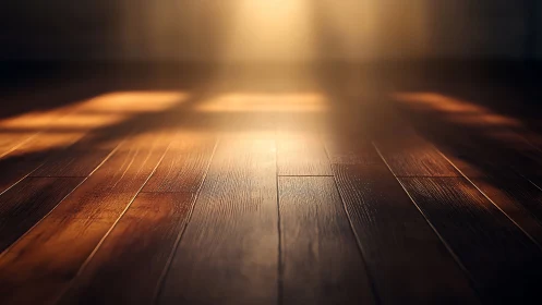 Sunlit timber planks quietly drink in the evening glow