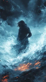 Stormwalker between fire and frost, holding the horizon.