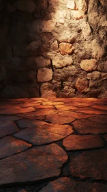 Sunlit stone chamber floor glowing with quiet warmth.