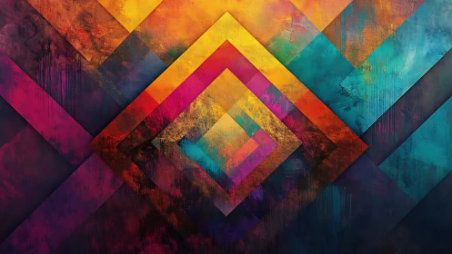 Geometric diamond gradients in vivid prismatic abstraction.