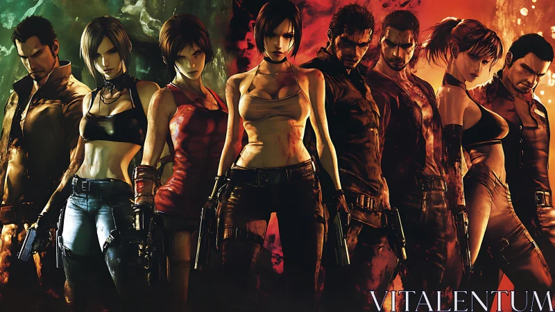 Gunmetal survivors share a burning corridor of fractured light