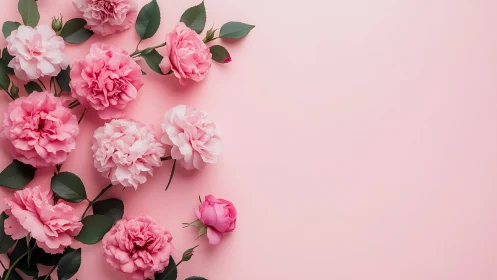 Delicate Pink Peonies Bloom Beautifully on Soft Background
