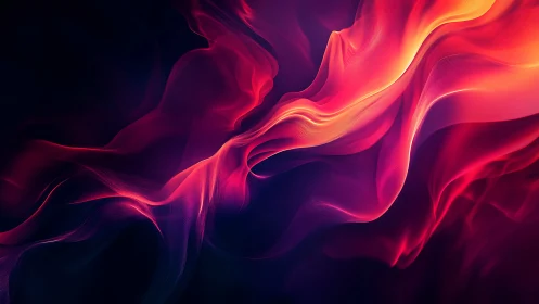 Glowing Waves of Liquid Fire and Energy.