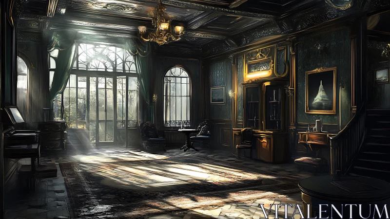 Sunlit Victorian parlor breathes quiet elegance and memory