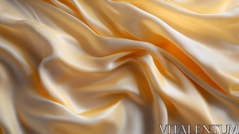 Golden satin folds with soft highlights and flowing drape.
