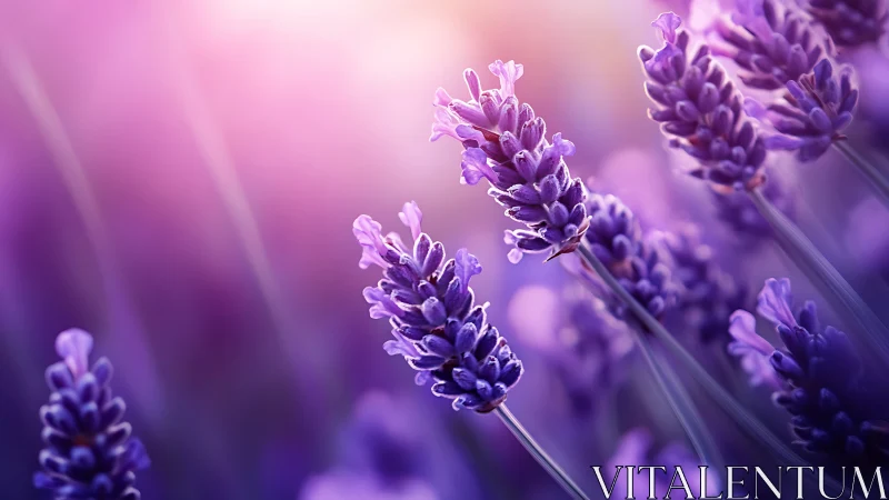 Lavender Inflorescence With Shallow Depth of Field