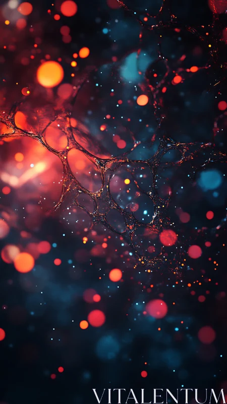 Nebulae trade whispers through a lattice of molten light