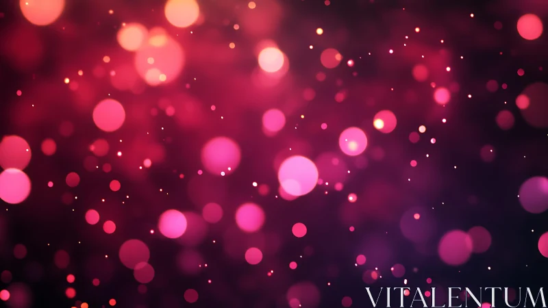 Pink and Purple Bokeh Light Abstract Background Digital Art.