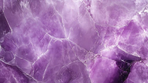 Purple crystalline mineral surface with fractured patterns.